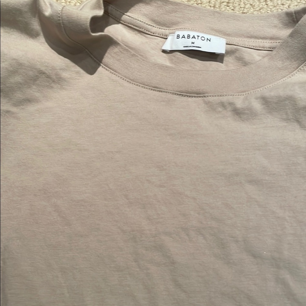 Babaton Light Taupe cropped Tee